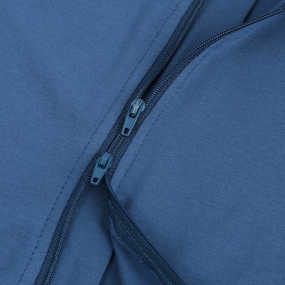 *NWT* BABY ROMPER Bodysuit Short Sleeve Long Leg Double Zipper Blue Cotton Boy - Picture 7 of 15